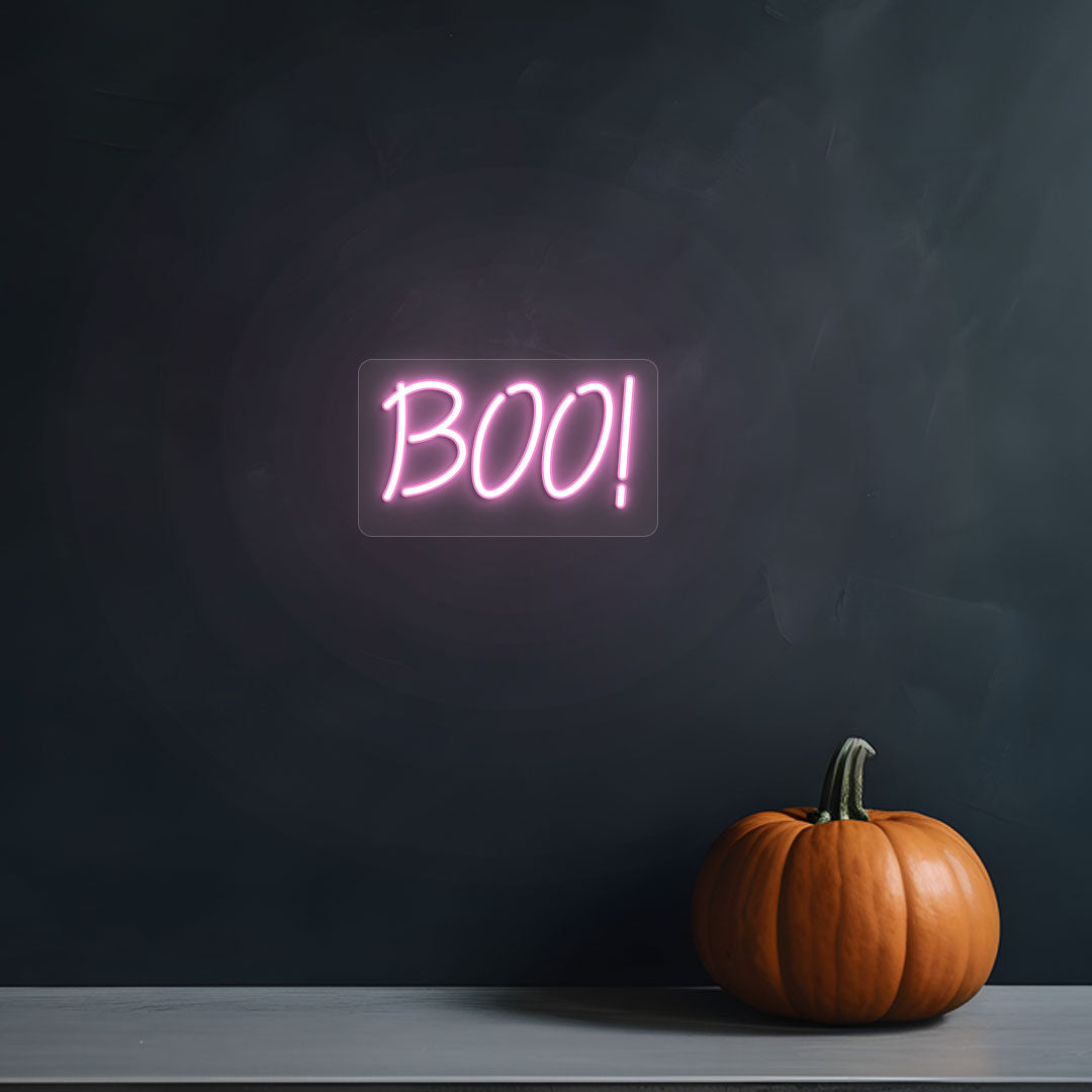 Boo Neon Sign | Pink