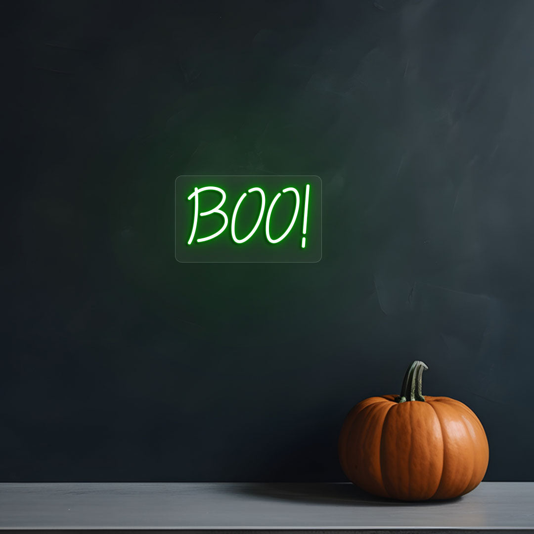 Boo Neon Sign | Green