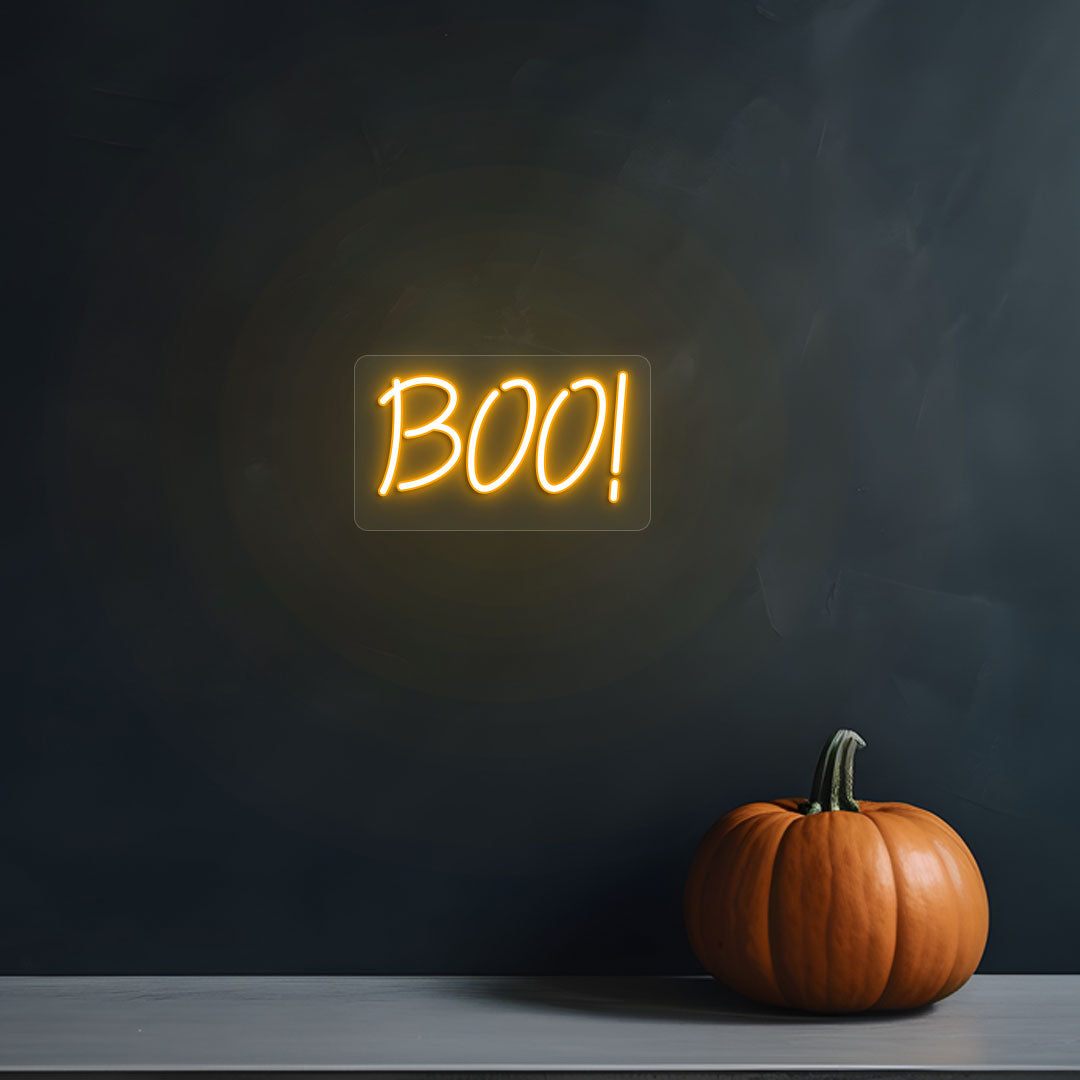 Boo Neon Sign | Orange