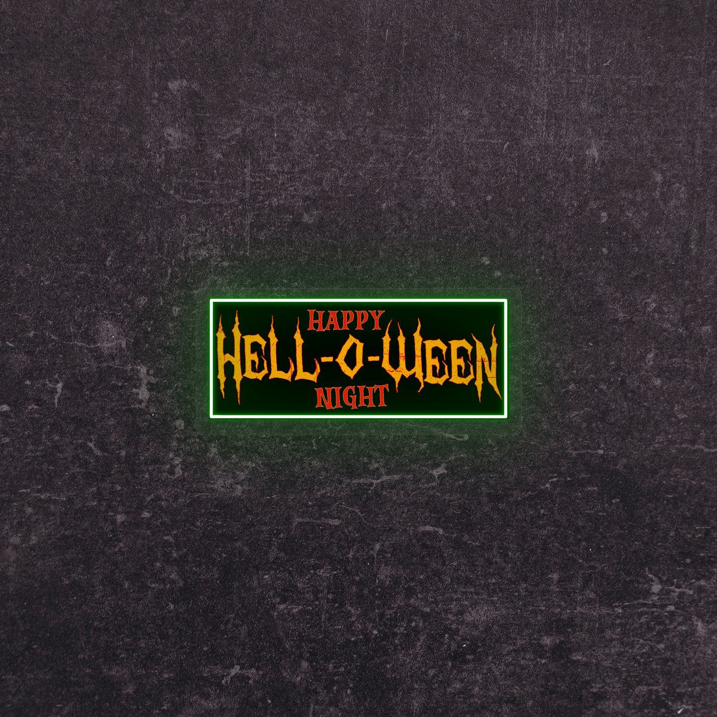 Hell-O-Ween Neon Artwork | Green