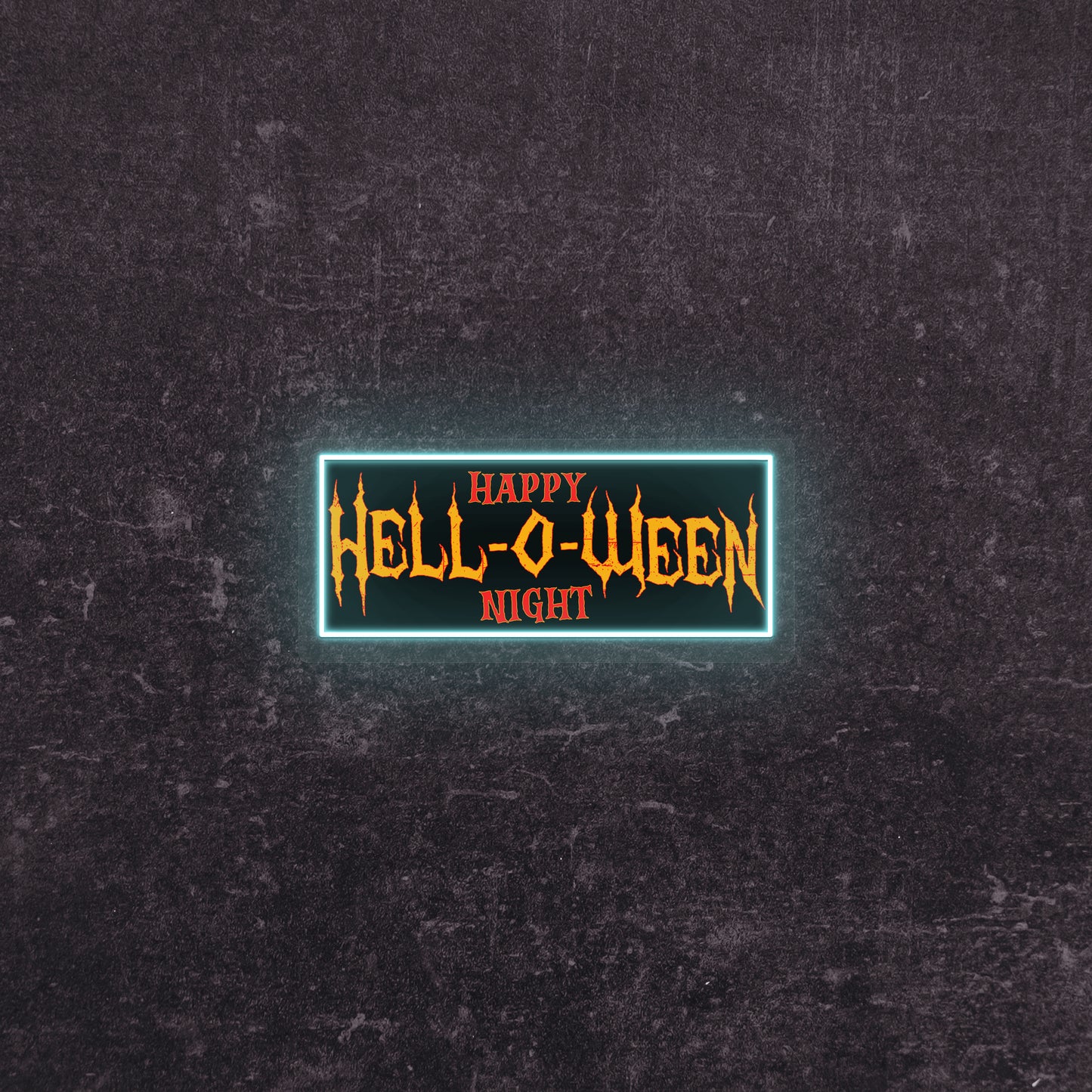 Hell-O-Ween Neon Artwork  | Iceblue