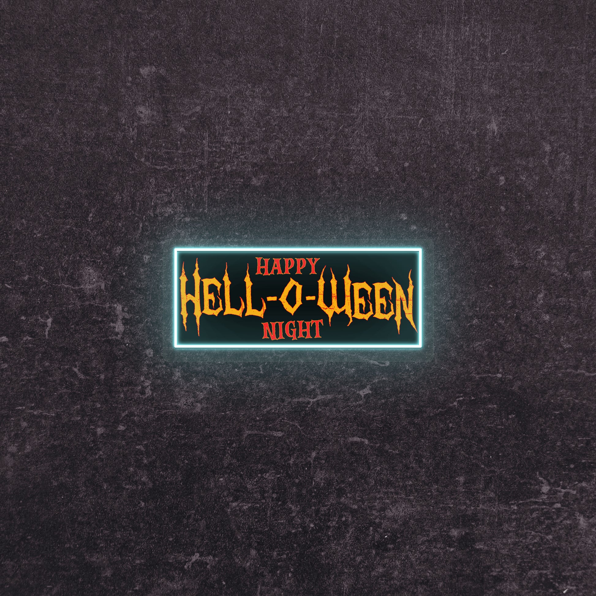 Hell-O-Ween Neon Artwork  | Iceblue