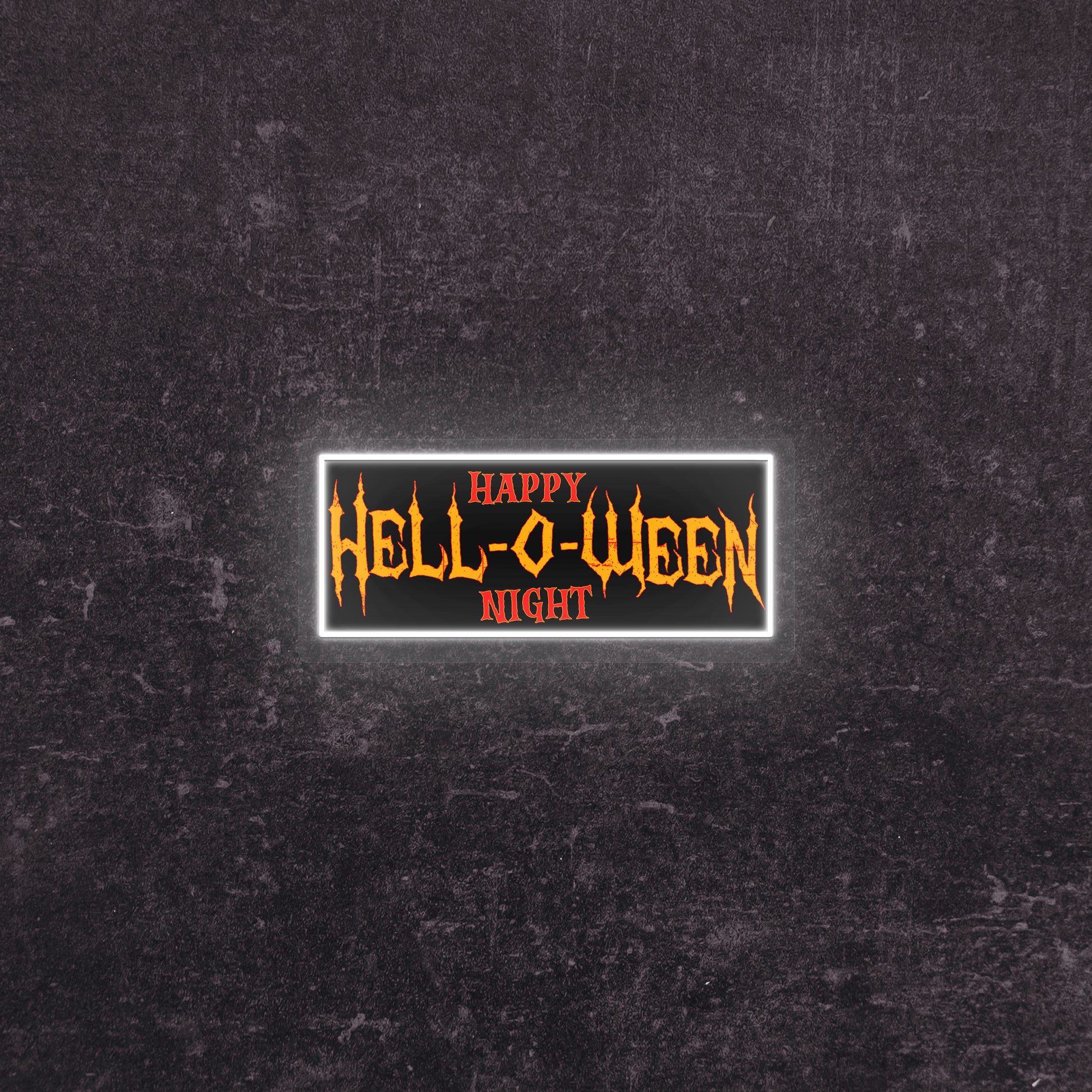 Hell-O-Ween Neon Artwork | Warmwhite