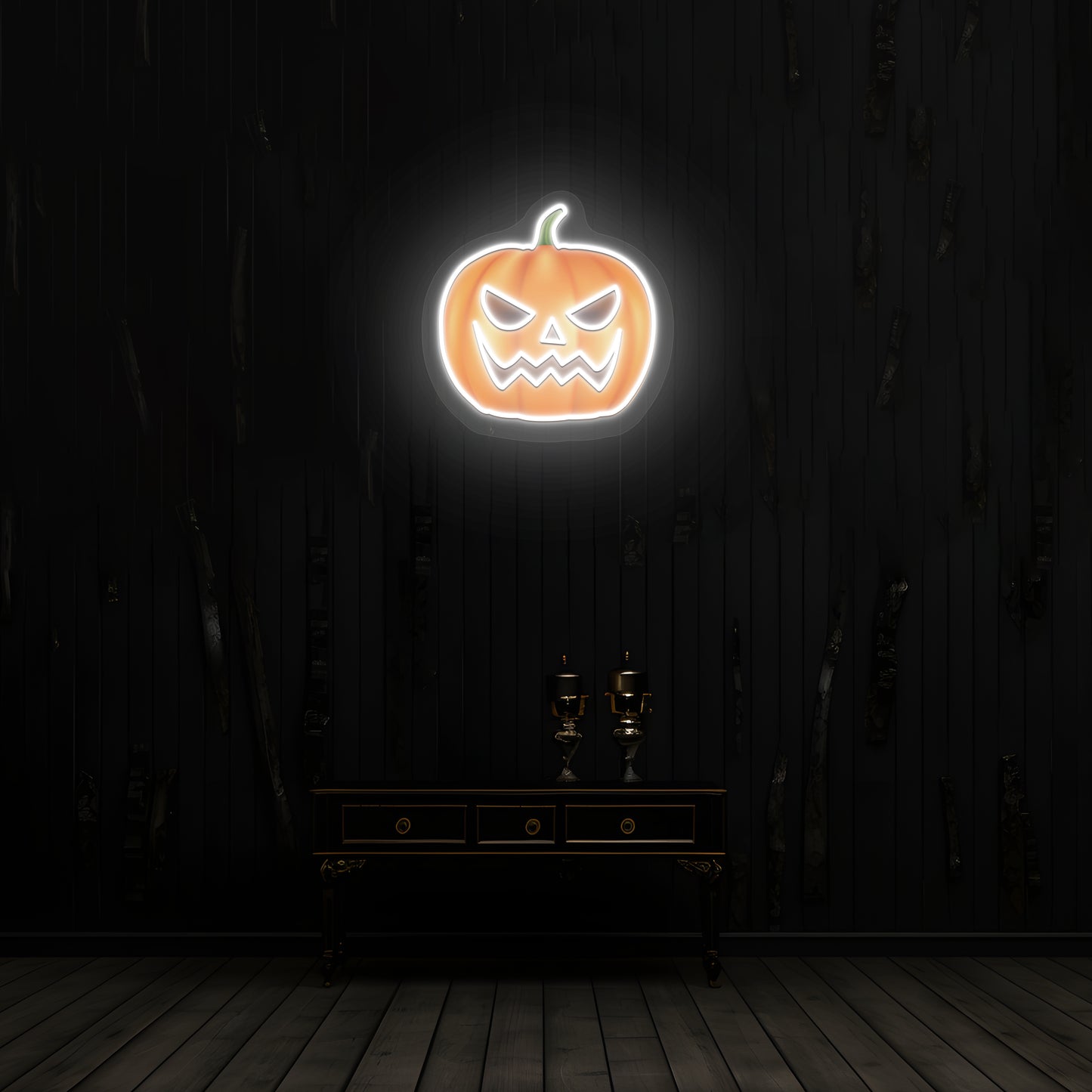 Angry Pumpkin Neon Artwork | CNUS019480