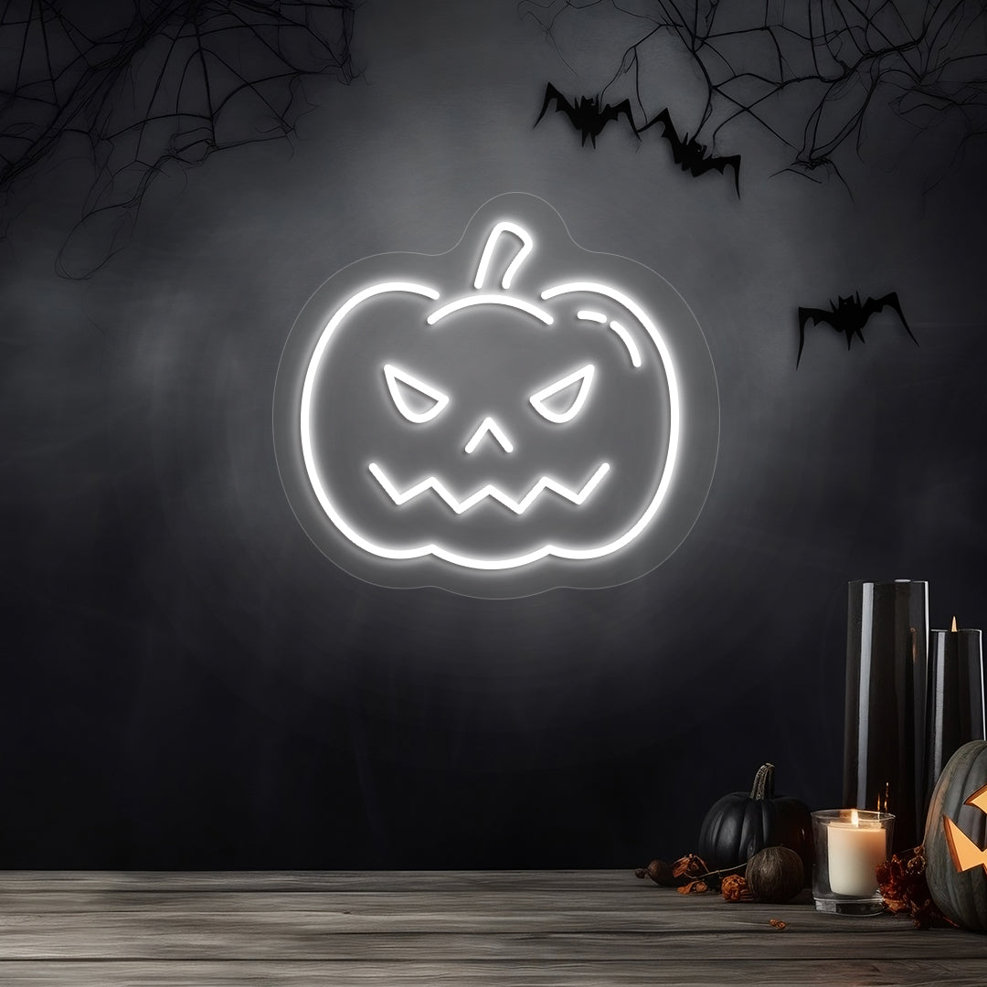 Pumpkin Neon Sign | Warmwhite