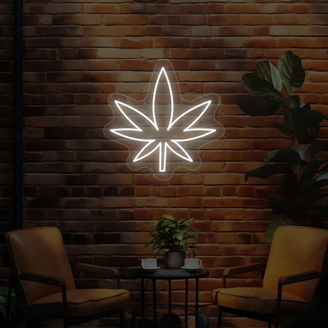 Cannabis Neon Sign | Warmwhite