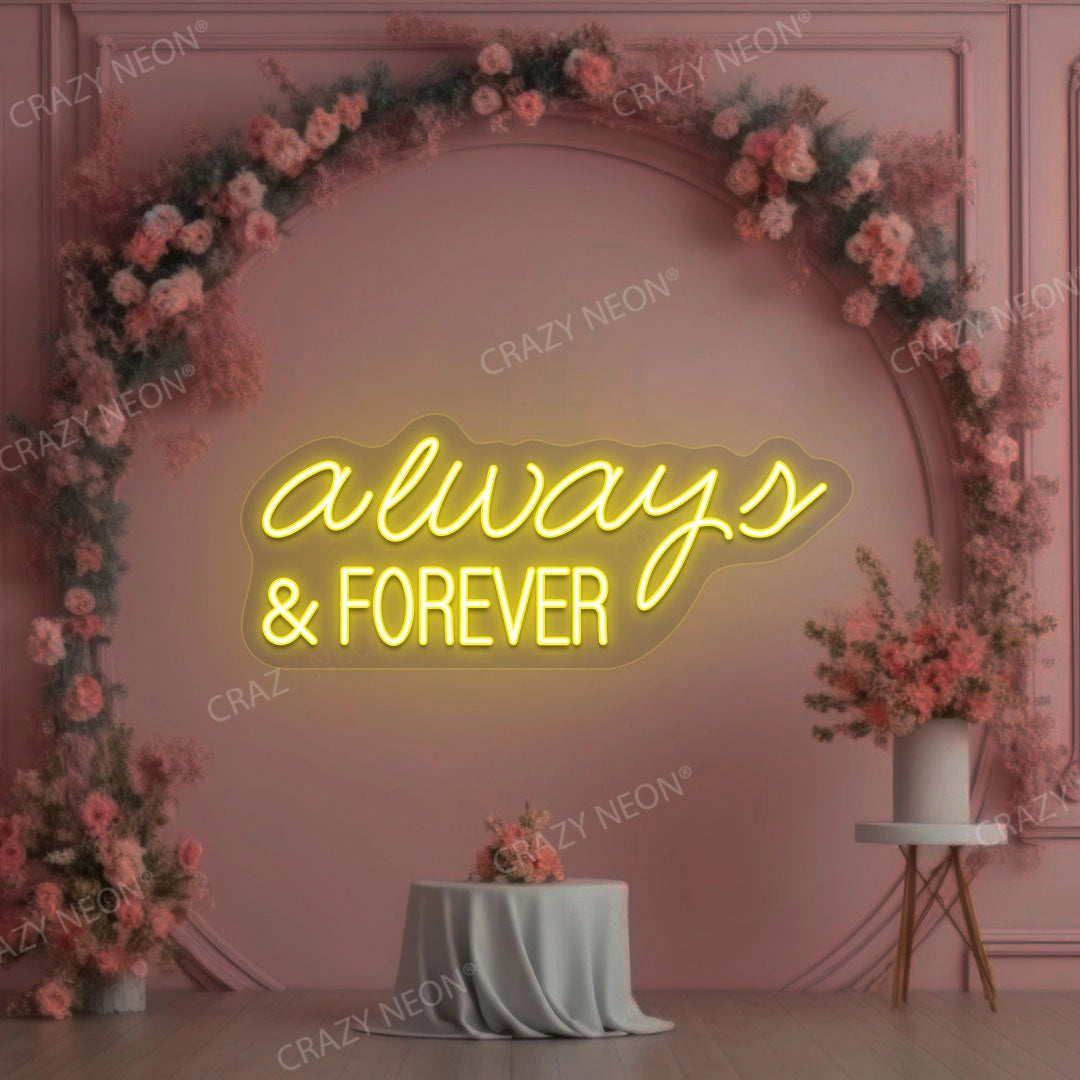 Always And Forever Sign | Yellow