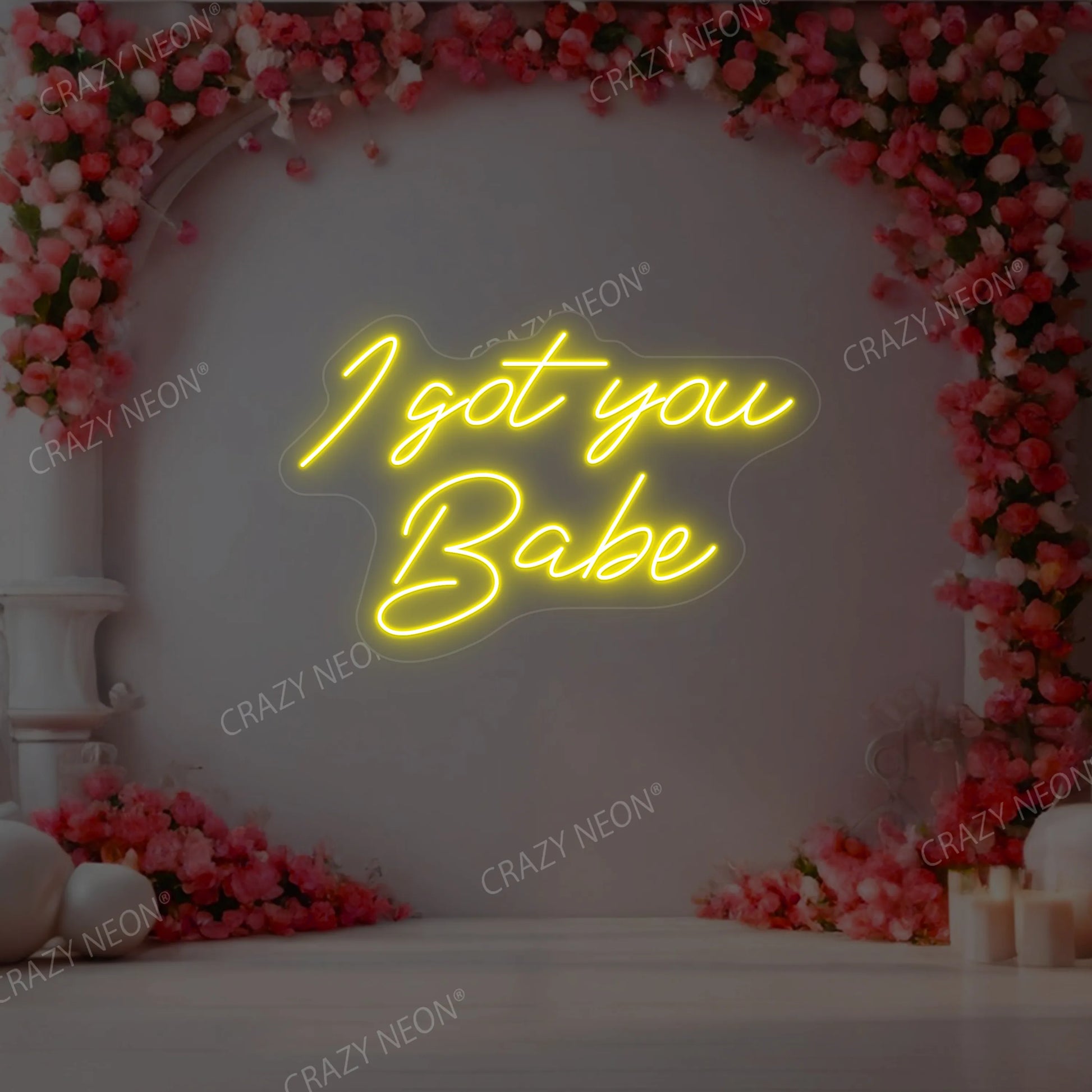 I Got You Babe Neon Sign | Yellow