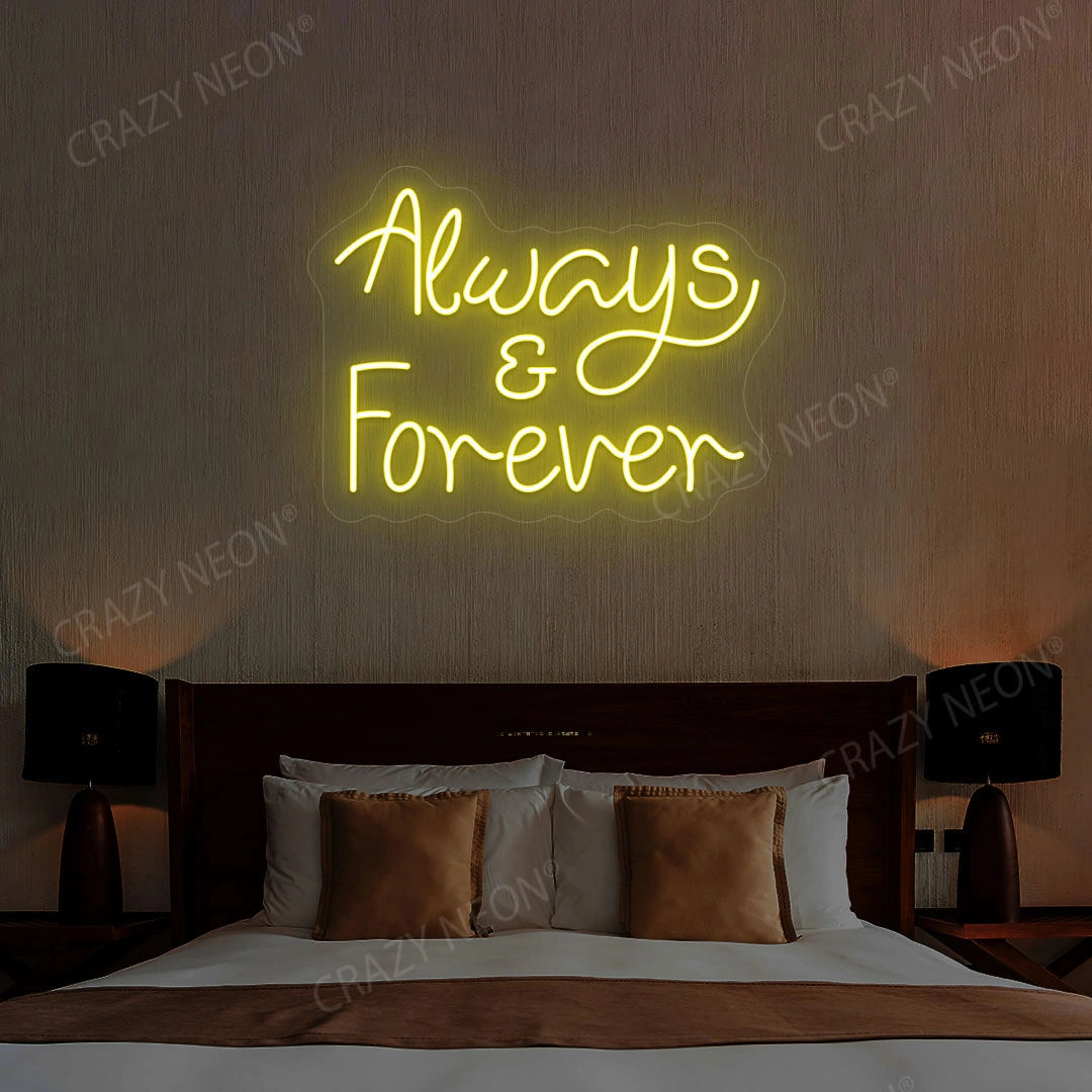 Always And Forever Sign | Yellow