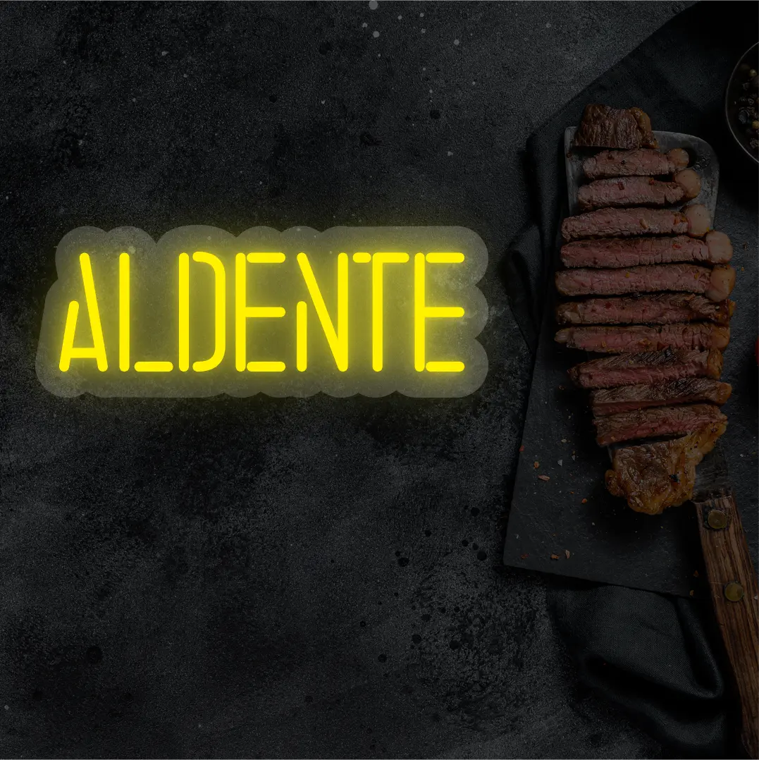 AlDente Neon Sign | Yellow