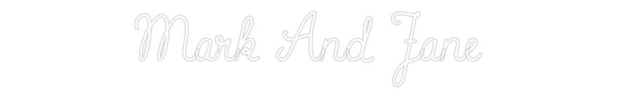 CN LED NEON: Mark And Jane