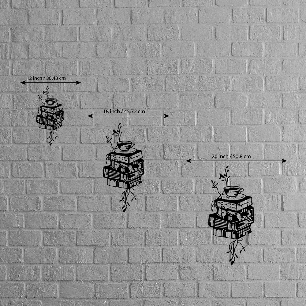 Books Metal Wall Art Sign