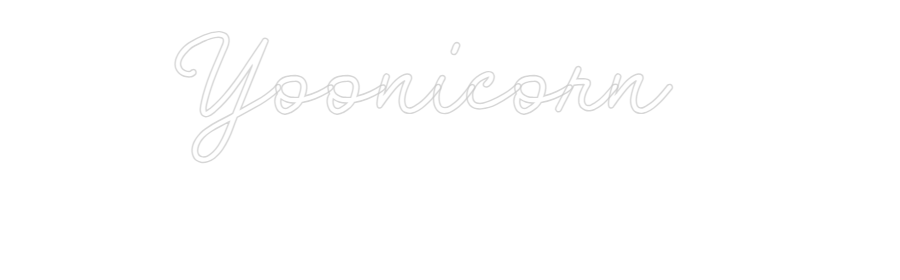 CN LED NEON: Yoonicorn