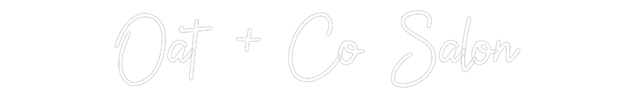 CN LED NEON: Oat + Co Salon