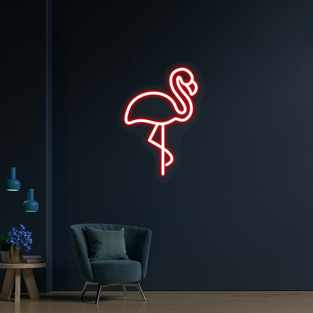 Flamingo Neon Sign | Red