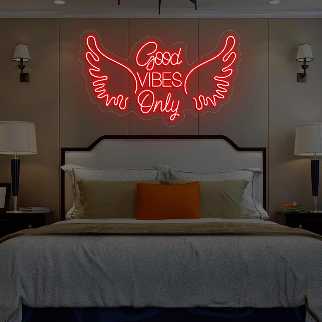 Good Vibes Only Neon Sign | Red
