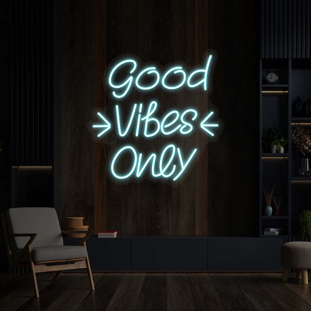 Good Vibes Only Neon Sign | Iceblue
