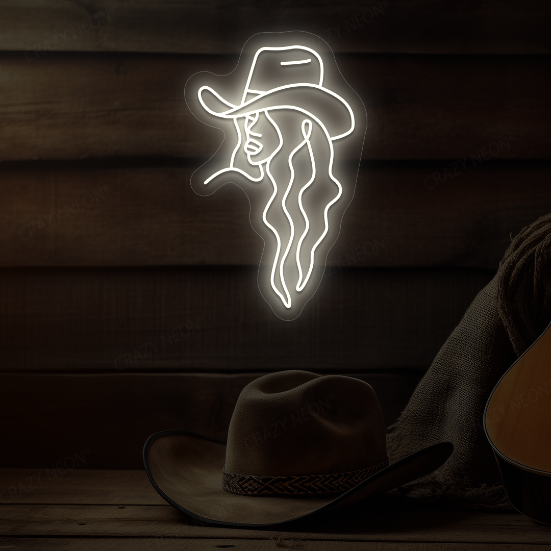 Cowgirl Neon Sign | Warmwhite