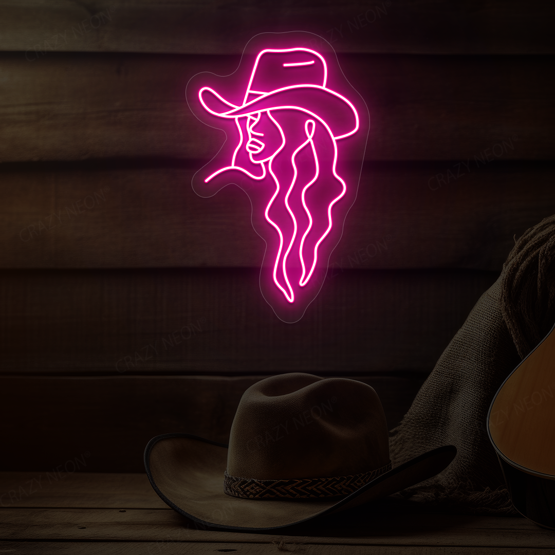 Cowgirl Neon Sign | Pink