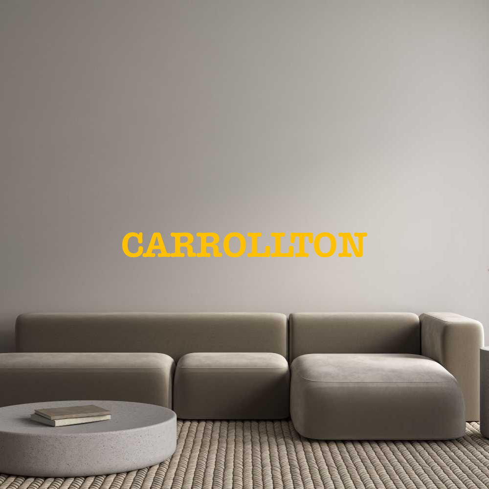CN Acrylic Letter: CARROLLTON