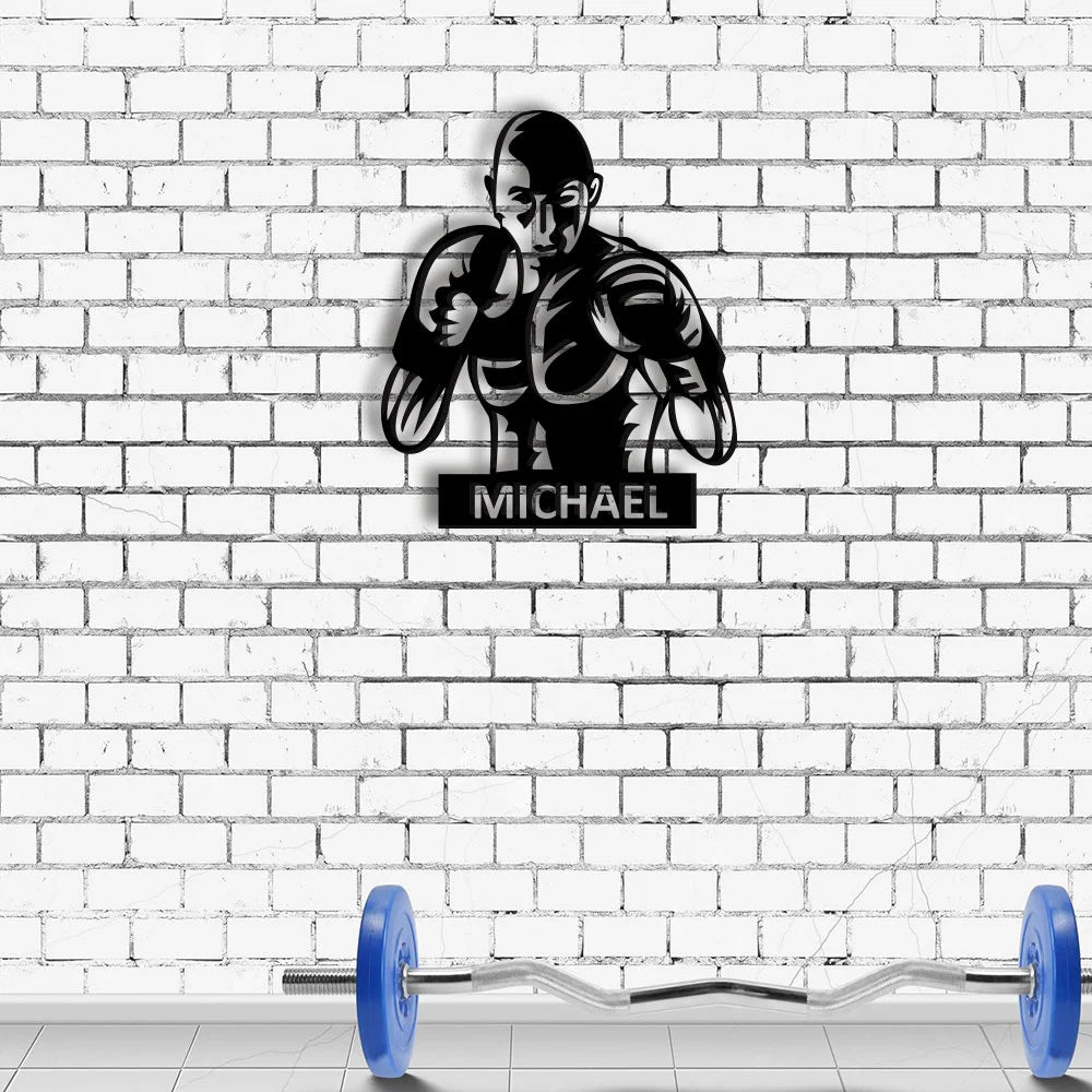 Boxer Custom Metal Sign