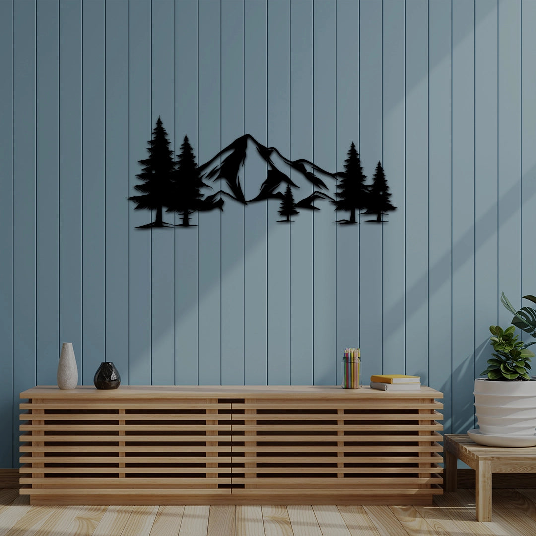 Mountains Metal Wall Art