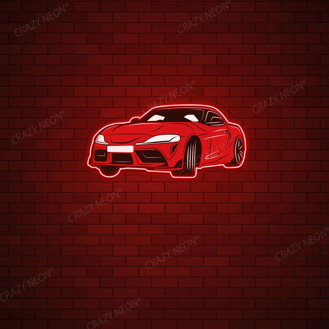 Dynamic Car Neon Artwork