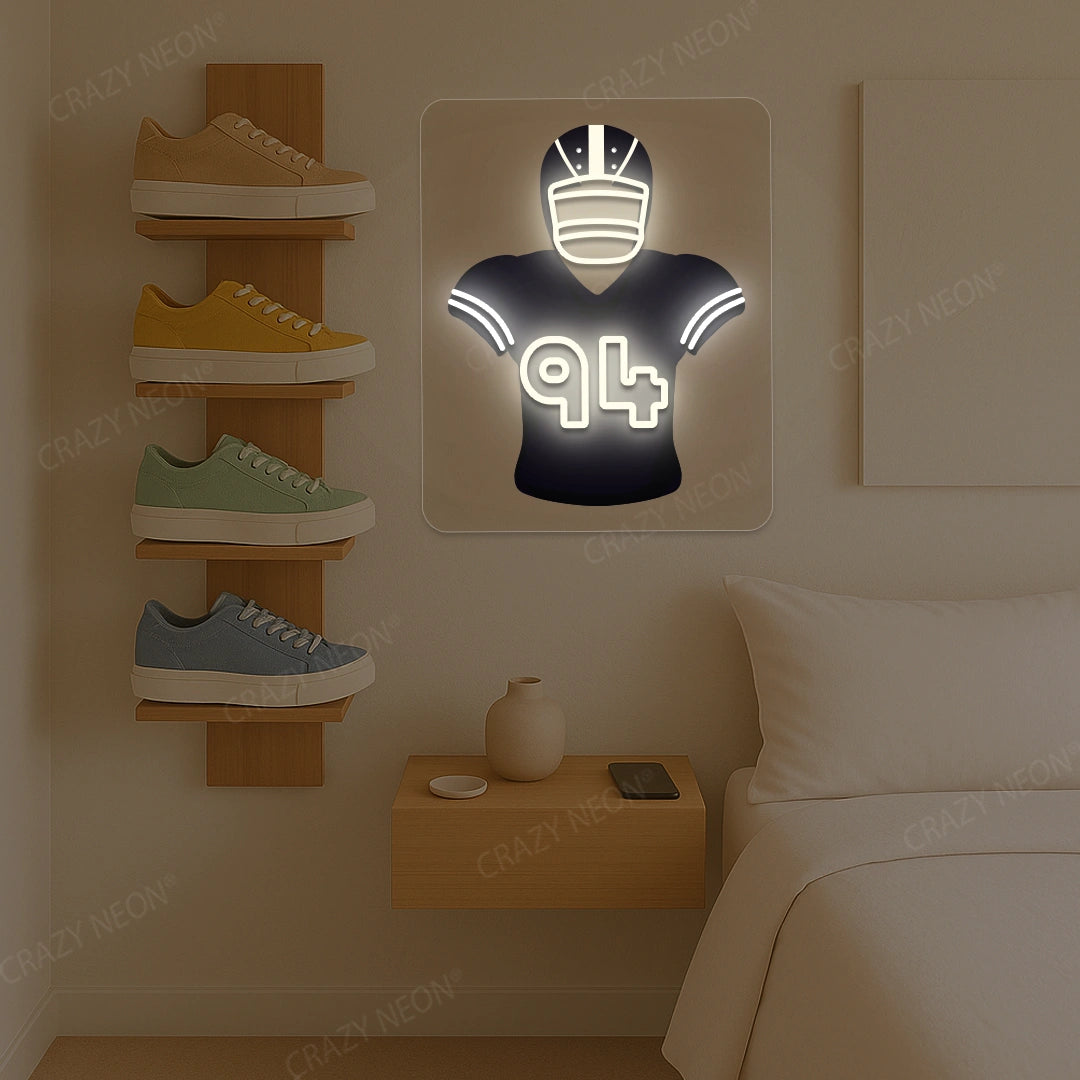 New Orleans Jordan 94 Jersey Football Neon Artwork