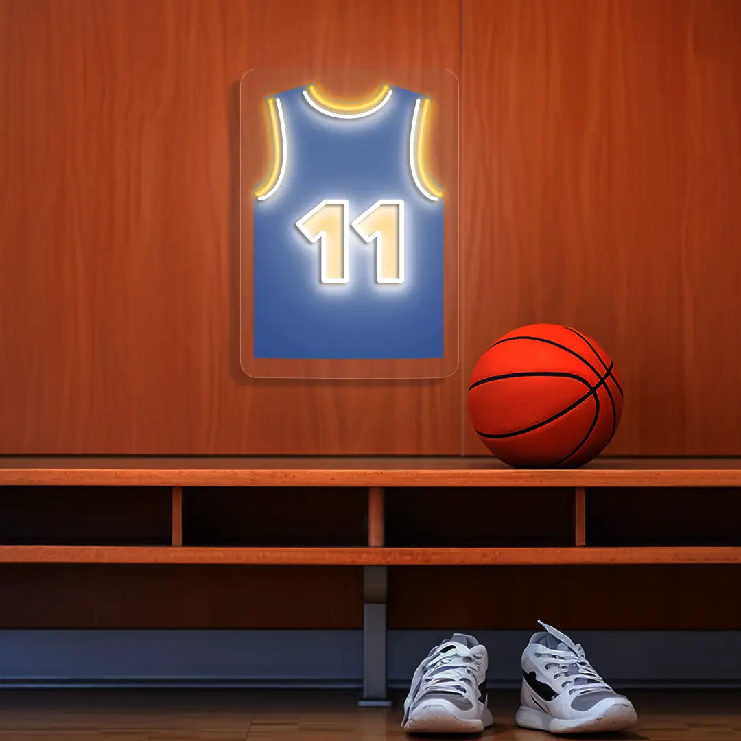 New York Brunson 11 Jersey Basketball Neon Artwork