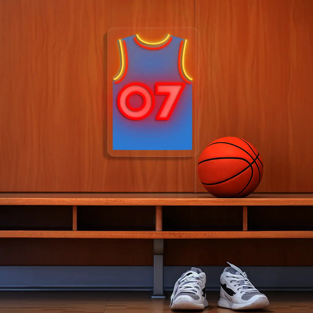Oklahoma Holmgren 07 Jersey Basketball Neon Artwork