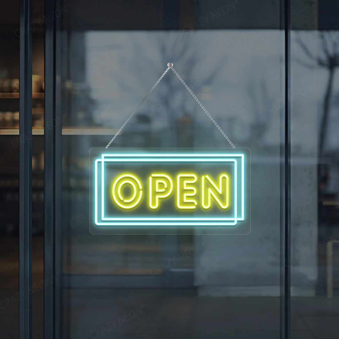 Multicolor Open Sign | Yellow