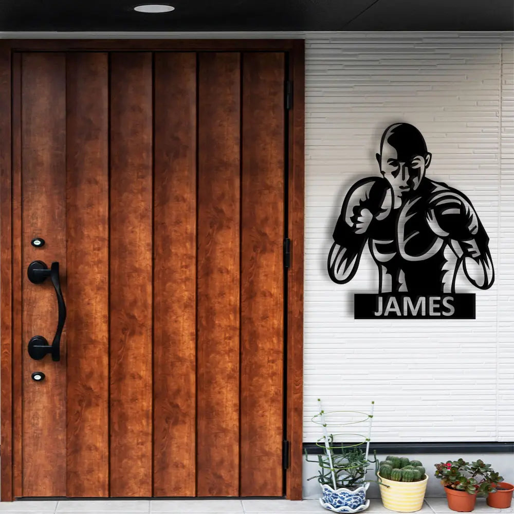 Boxer Custom Metal Sign