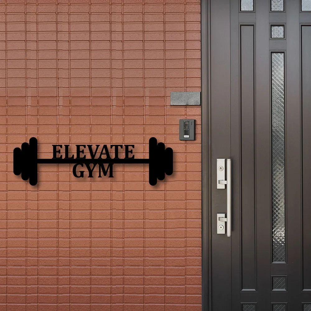 Personalized Dumble Gym Metal Sign