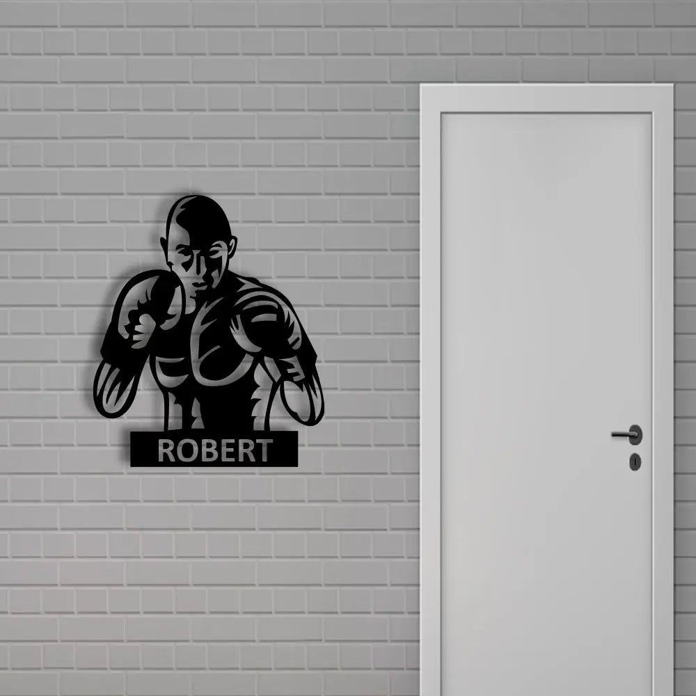 Boxer Custom Metal Sign