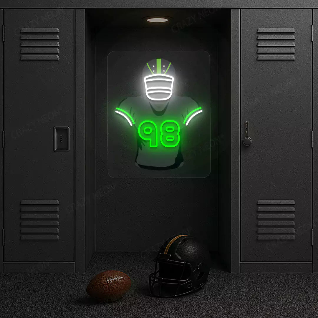 Philadelphia Carter 98 Jersey Football Neon Artwork