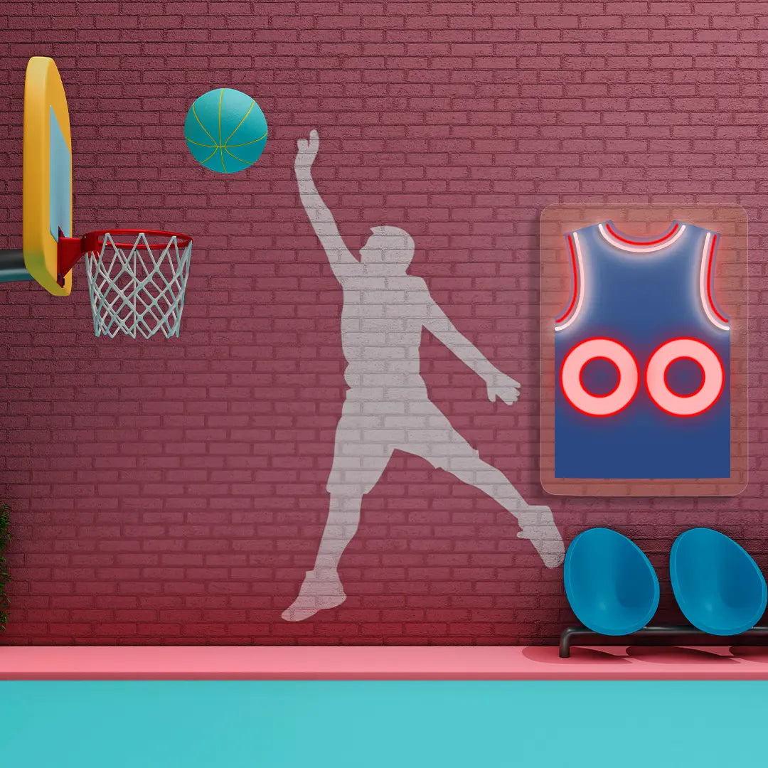 Philadelphia Maxey 00 Jersey Basketball Neon Artwork