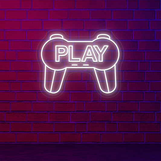 Play Gamer Neon Sign | WarmWhte