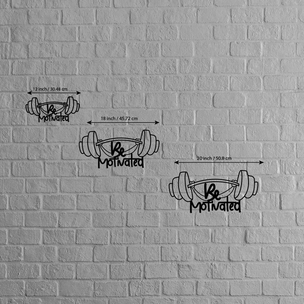 Motivated Gym Metal Sign