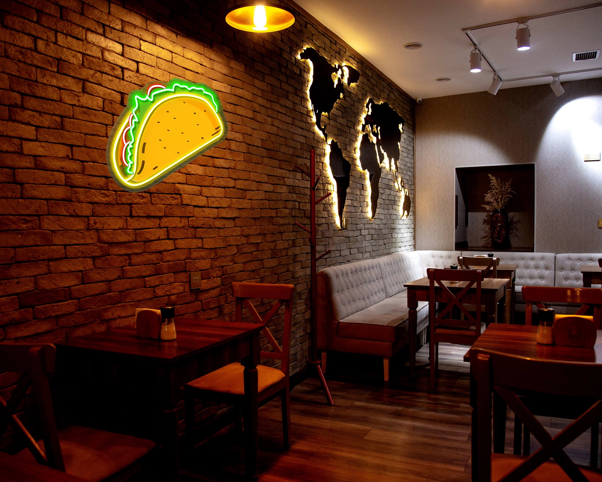 Mexican Tacos Artwork Neon Sign