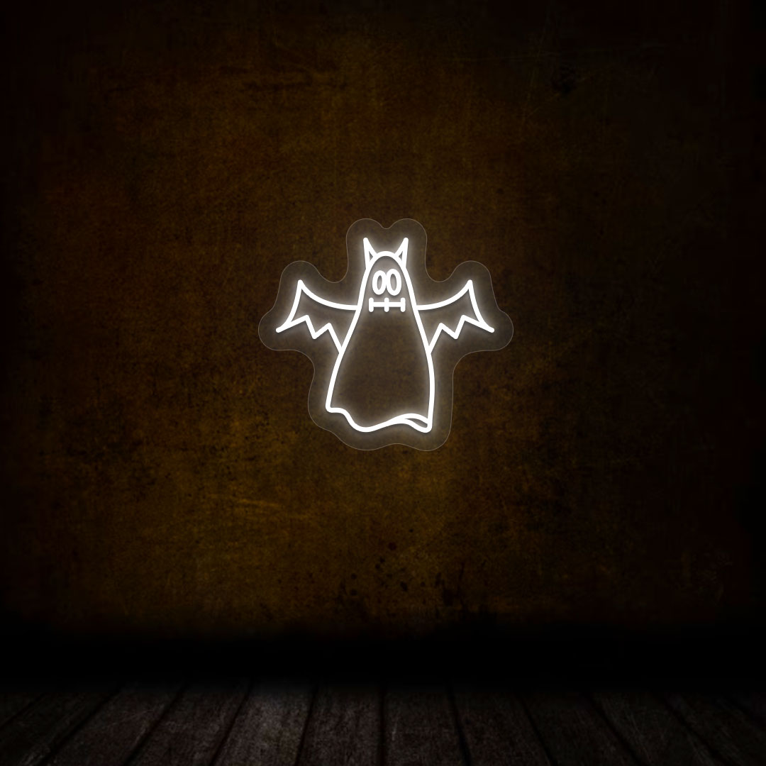 Scary Ghoul Neon Sign | Warmwhite