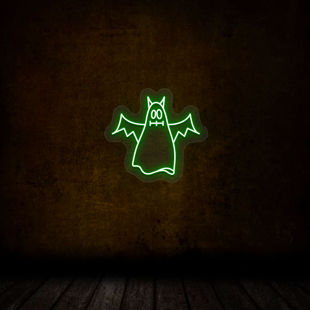 Scary Ghoul Neon Sign | Green