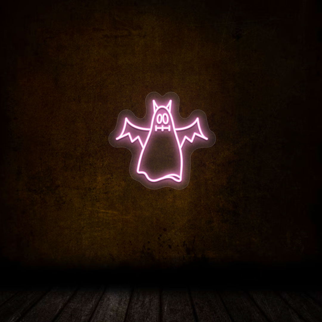 Scary Ghoul Neon Sign | Pink