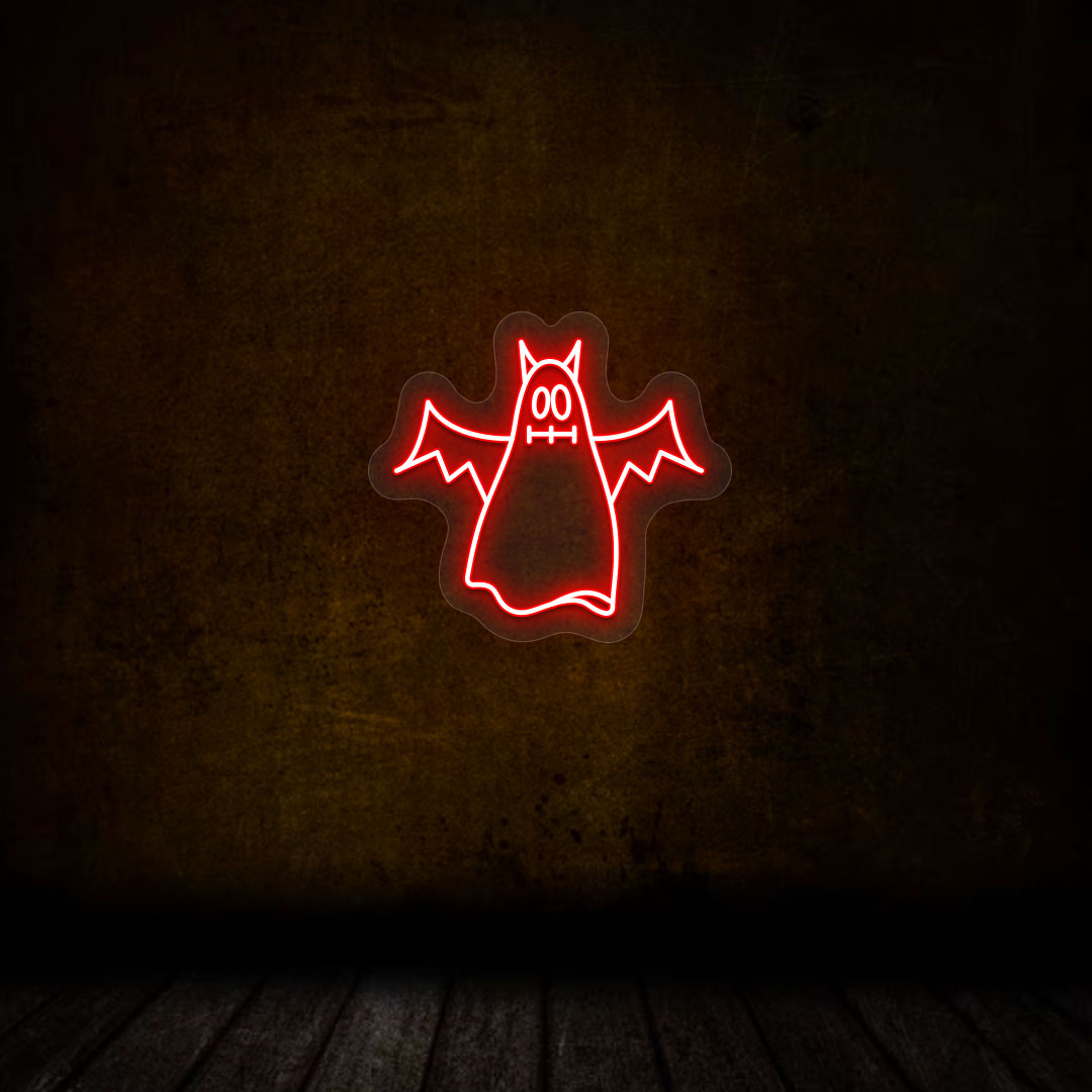 Scary Ghoul Neon Sign | Red