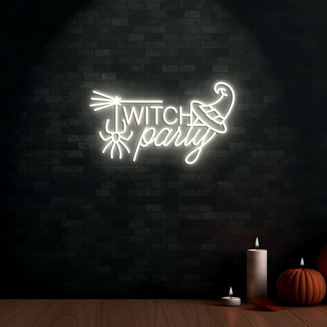 Witch Party Neon Sign | Warmwhite
