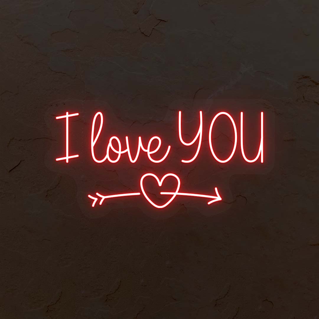 I Love You Neon Sign | CNUS000162 - Red