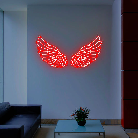 Angel Wings Neon Sign | CNUS000210 - Red