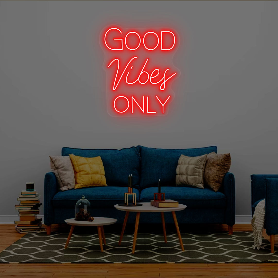 Good Vibes Only Neon Signs | Red