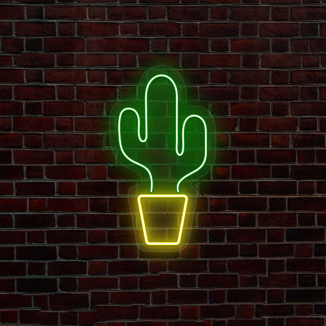 Cactus Jack Neon Sign | Multicolor | Green - yellow