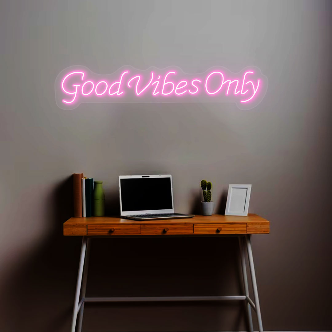 Good Vibes Wall Neon Sign