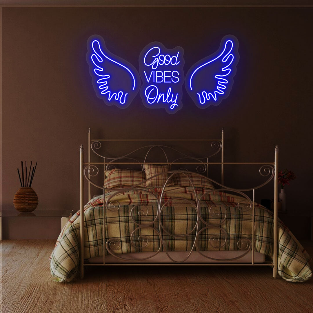 Good Vibes Only Neon Sign | Blue